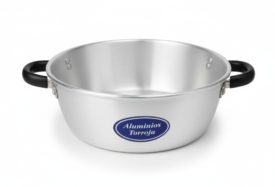 Paila aluminio p/ freir N°26