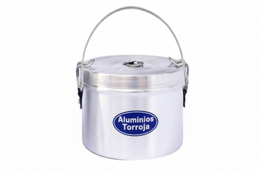 Marmita aluminio con arco N°14