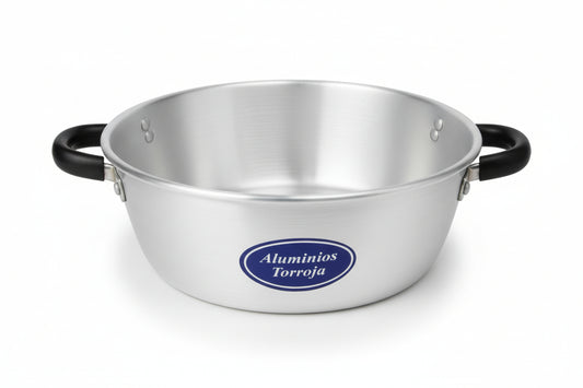 Paila aluminio p/ freir N°24